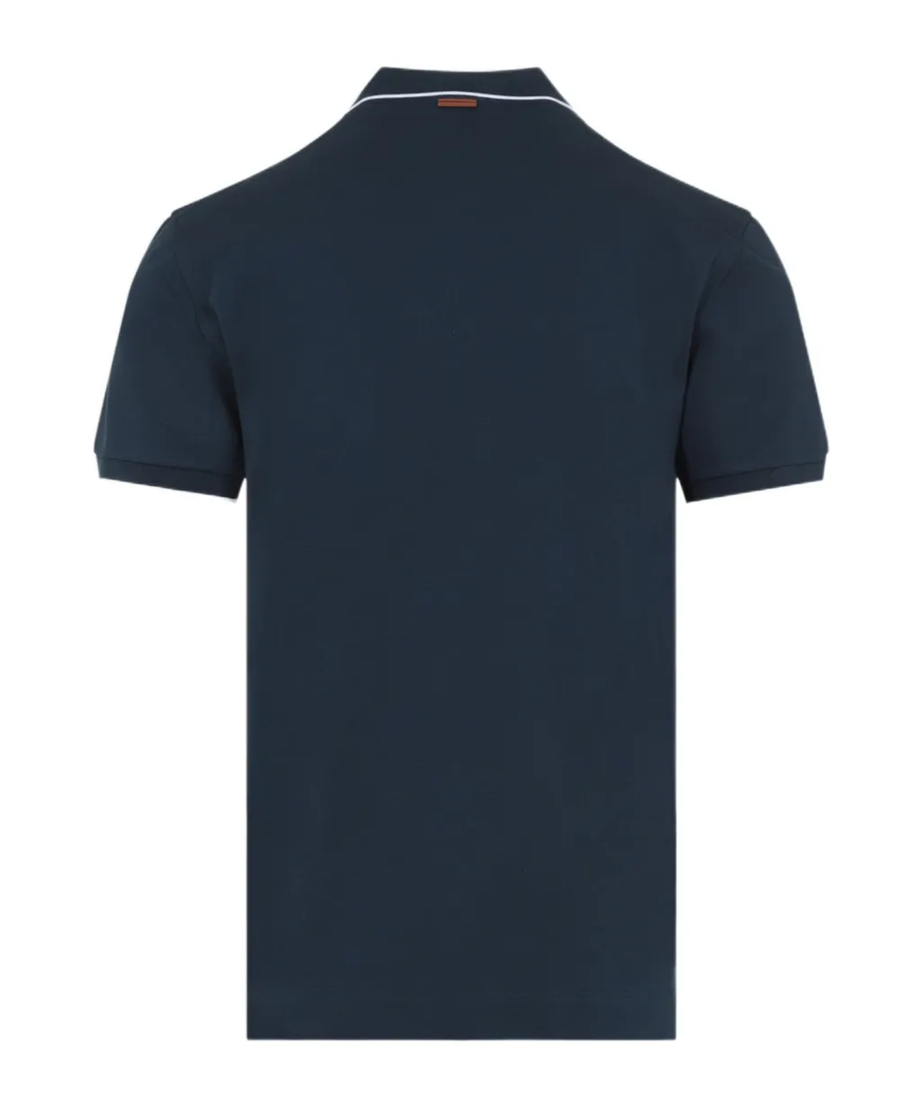 Logo Embroidered Short-Sleeved Polo Shirt