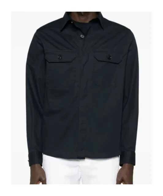 Long-Sleeved Poplin Shirt