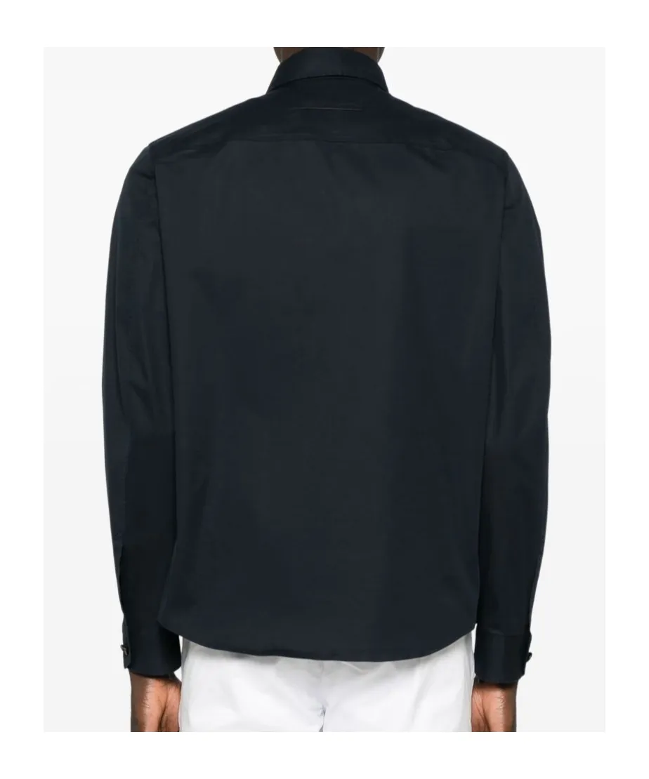 Long-Sleeved Poplin Shirt