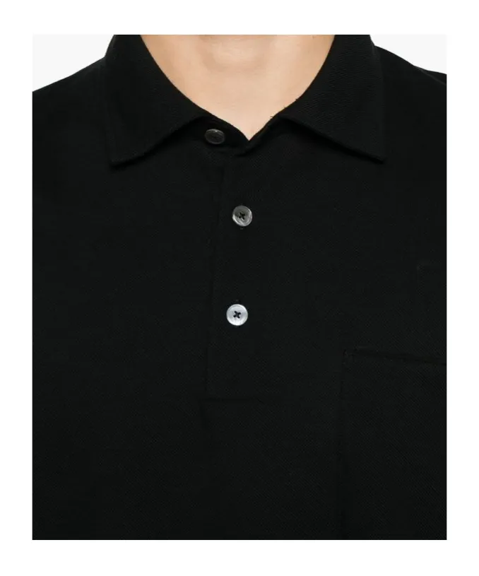 Short-Sleeves Pocket Detailed Polo Shirt
