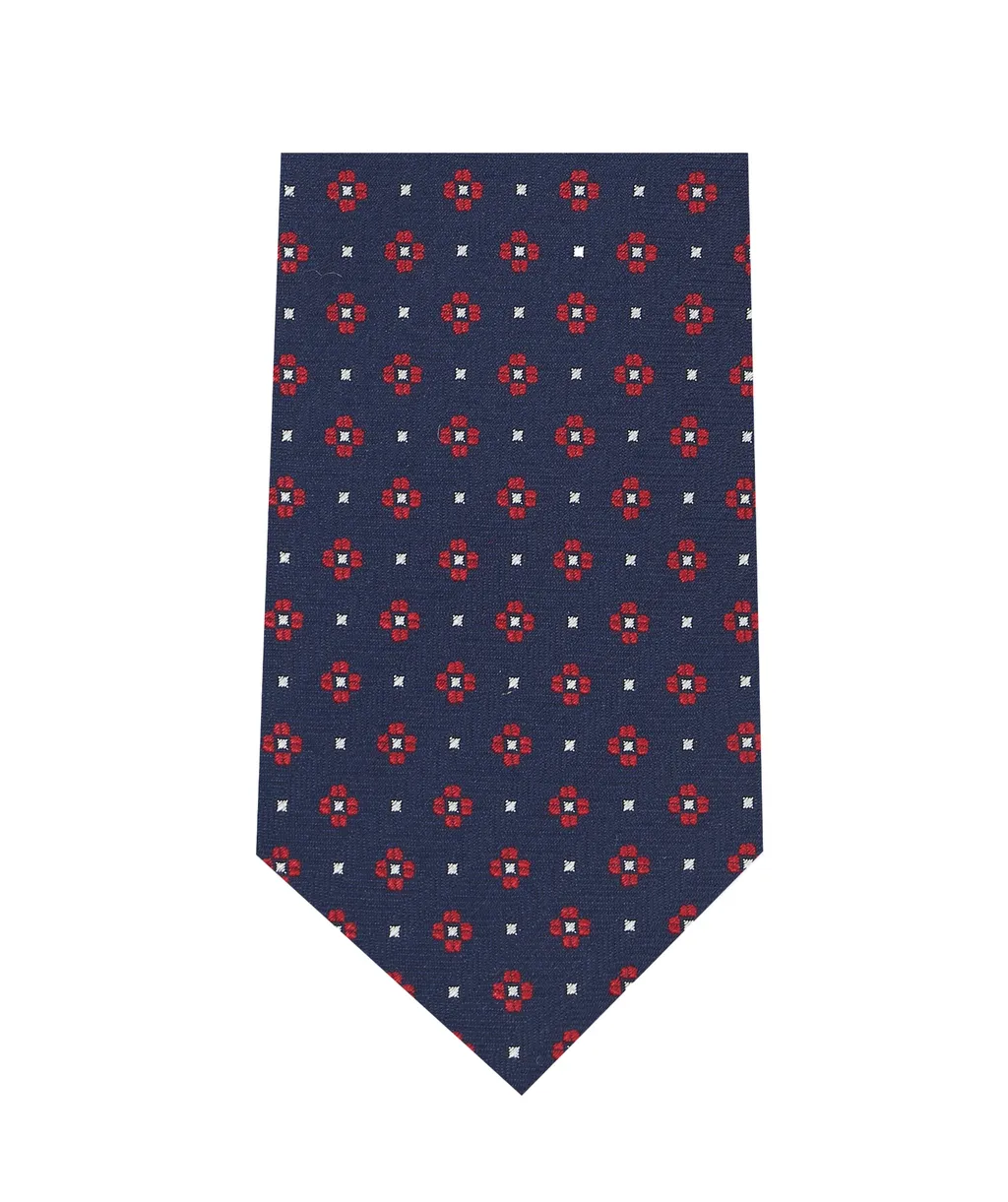 Patterned-Jacquard Silk Tie