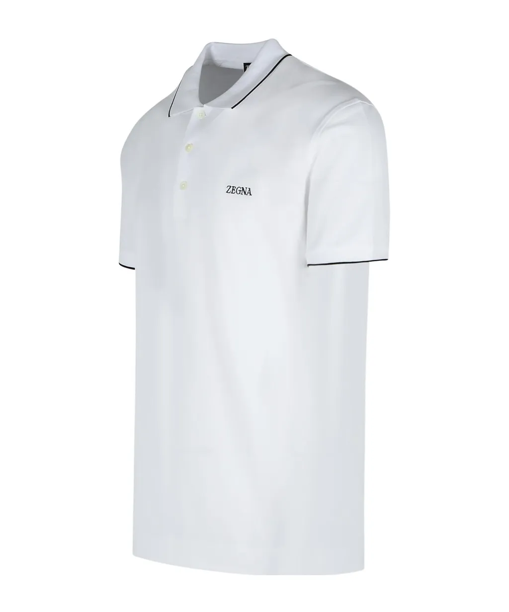 Logo Embroidered Short-Sleeved Polo Shirt