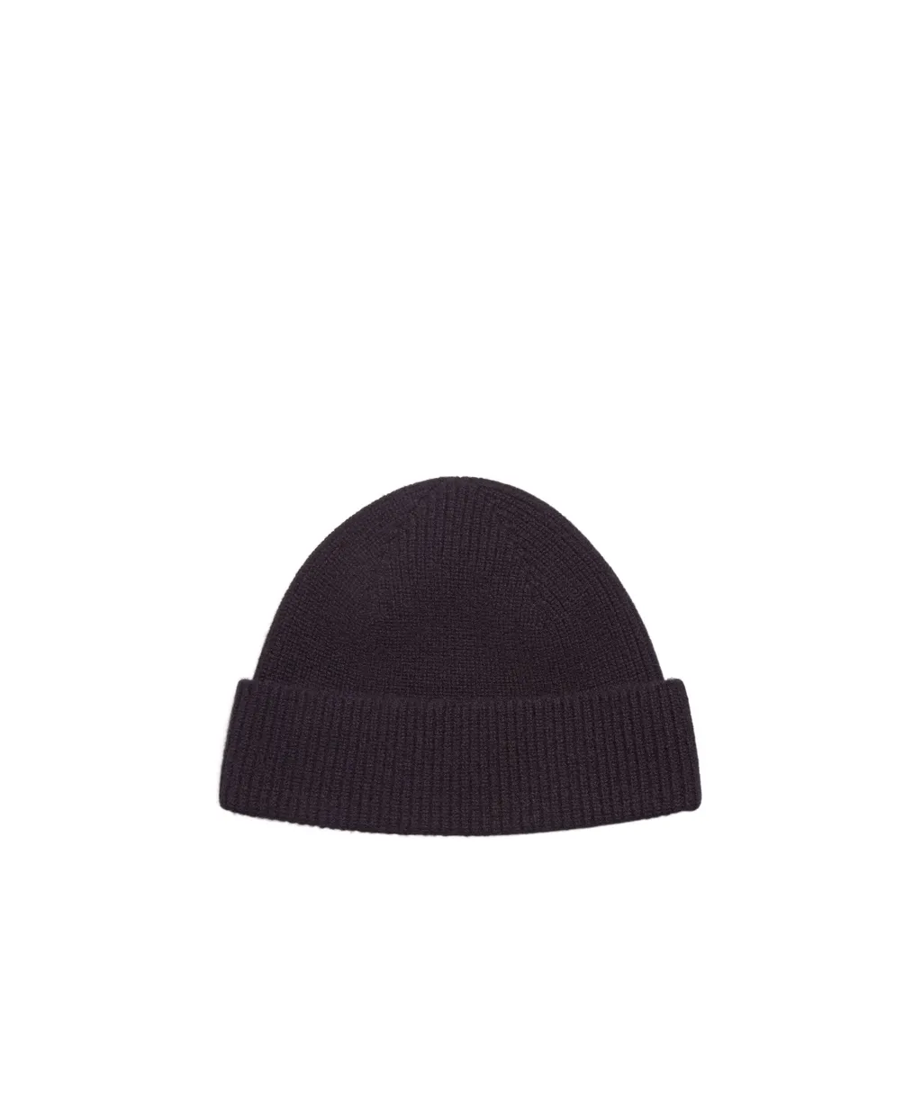 Turn-Up Brim Knitted Beanie