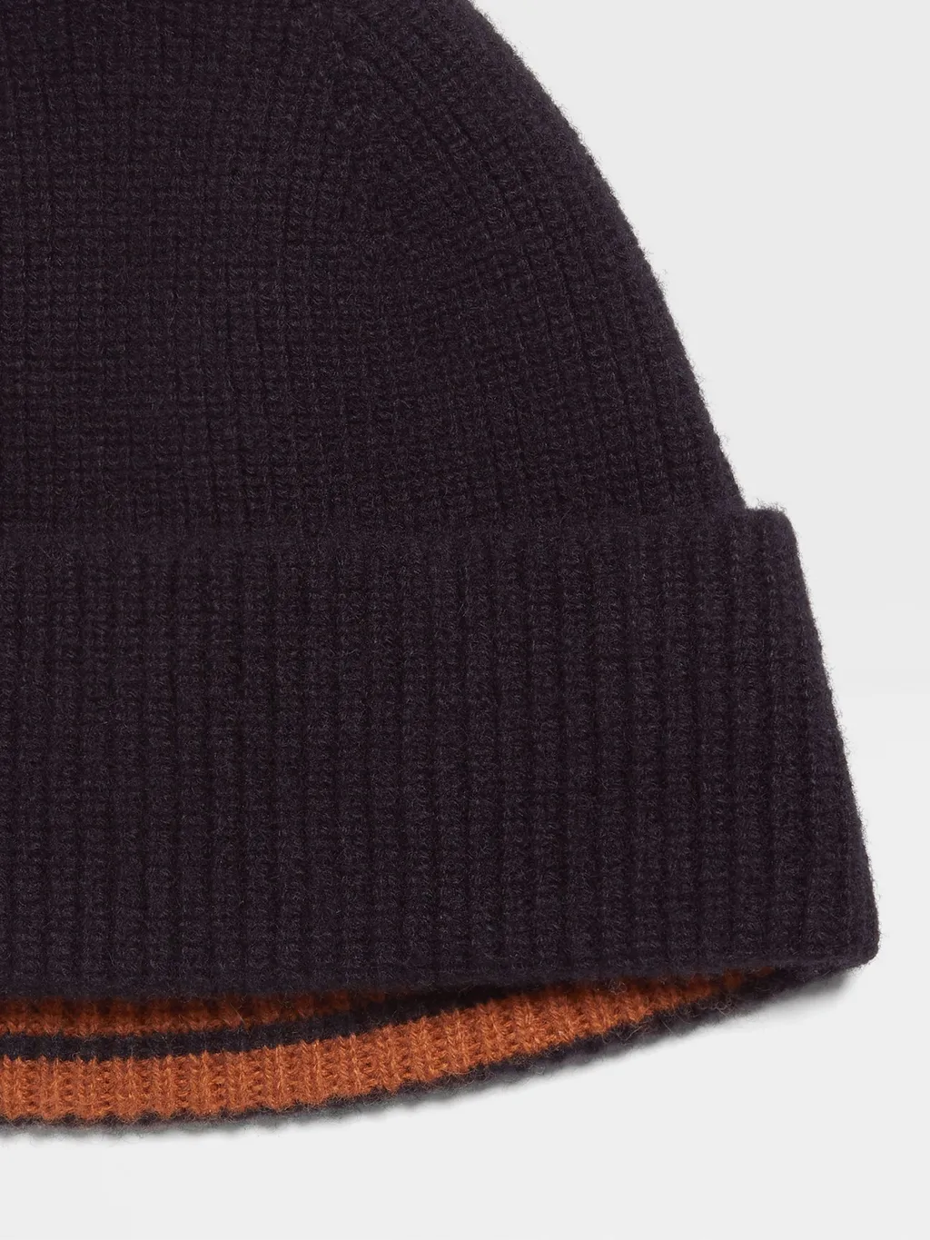 Turn-Up Brim Knitted Beanie