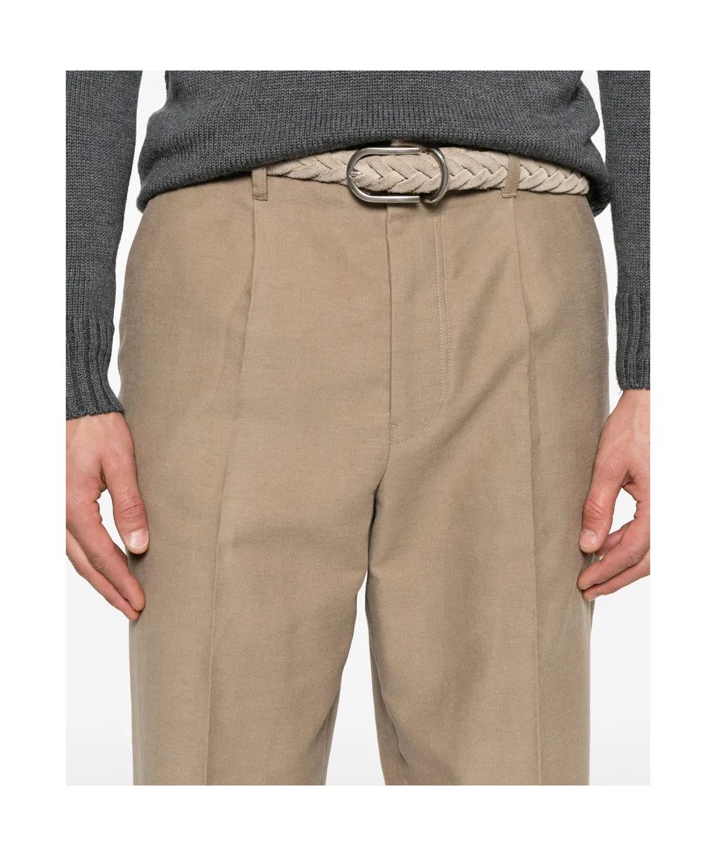 Belt-Loop Casual Pants