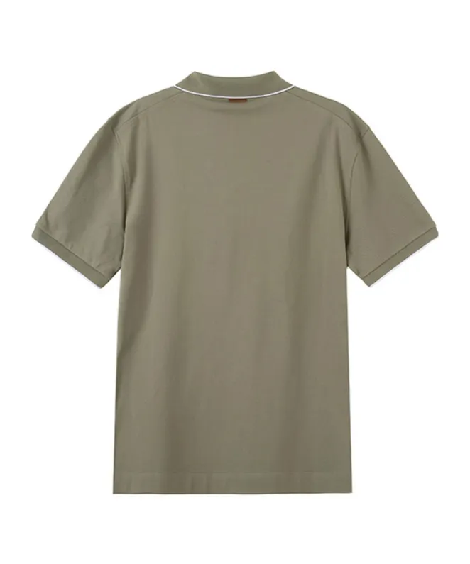Pull-Down Short-Sleeved Polo Shirt