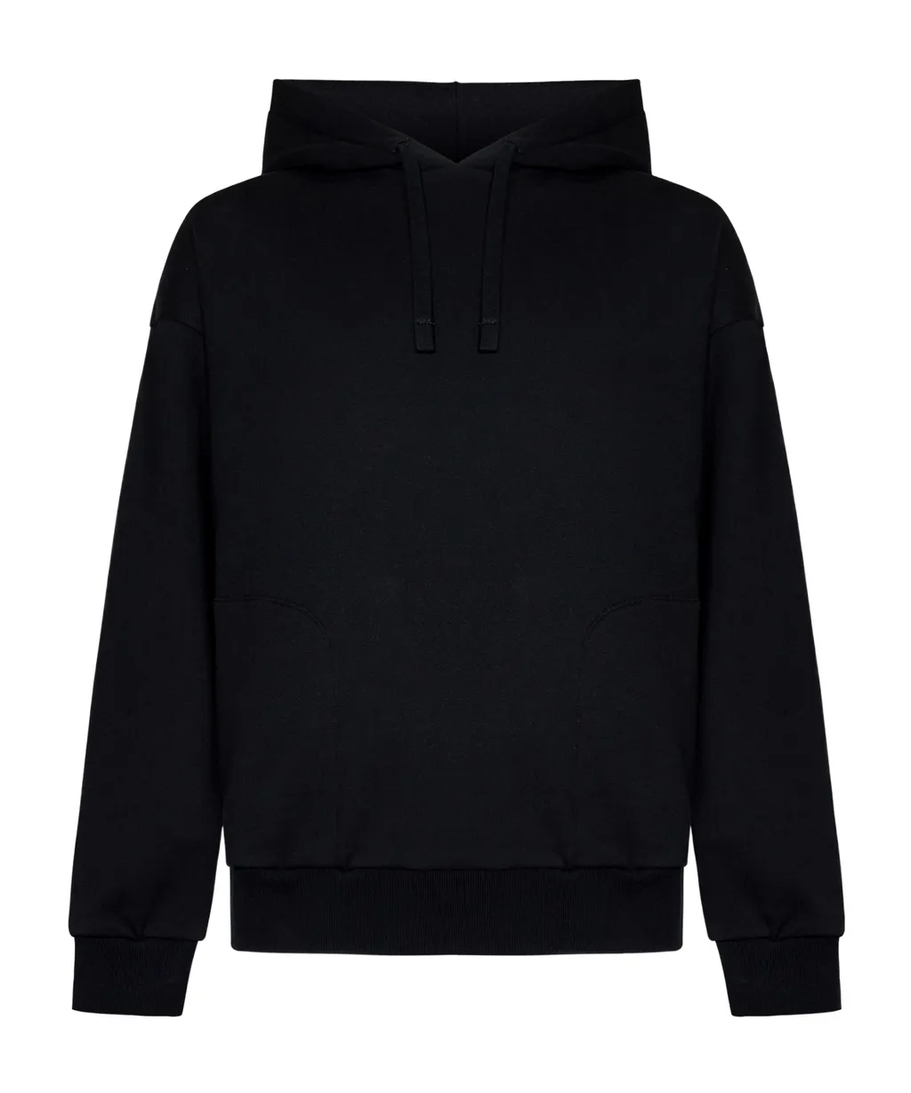 Logo Embroidered Drawstring Hoodie