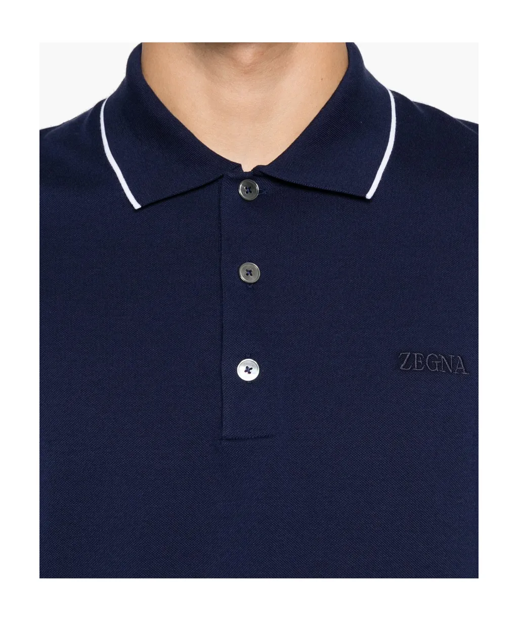 Embroidered-Logo Polo Shirt