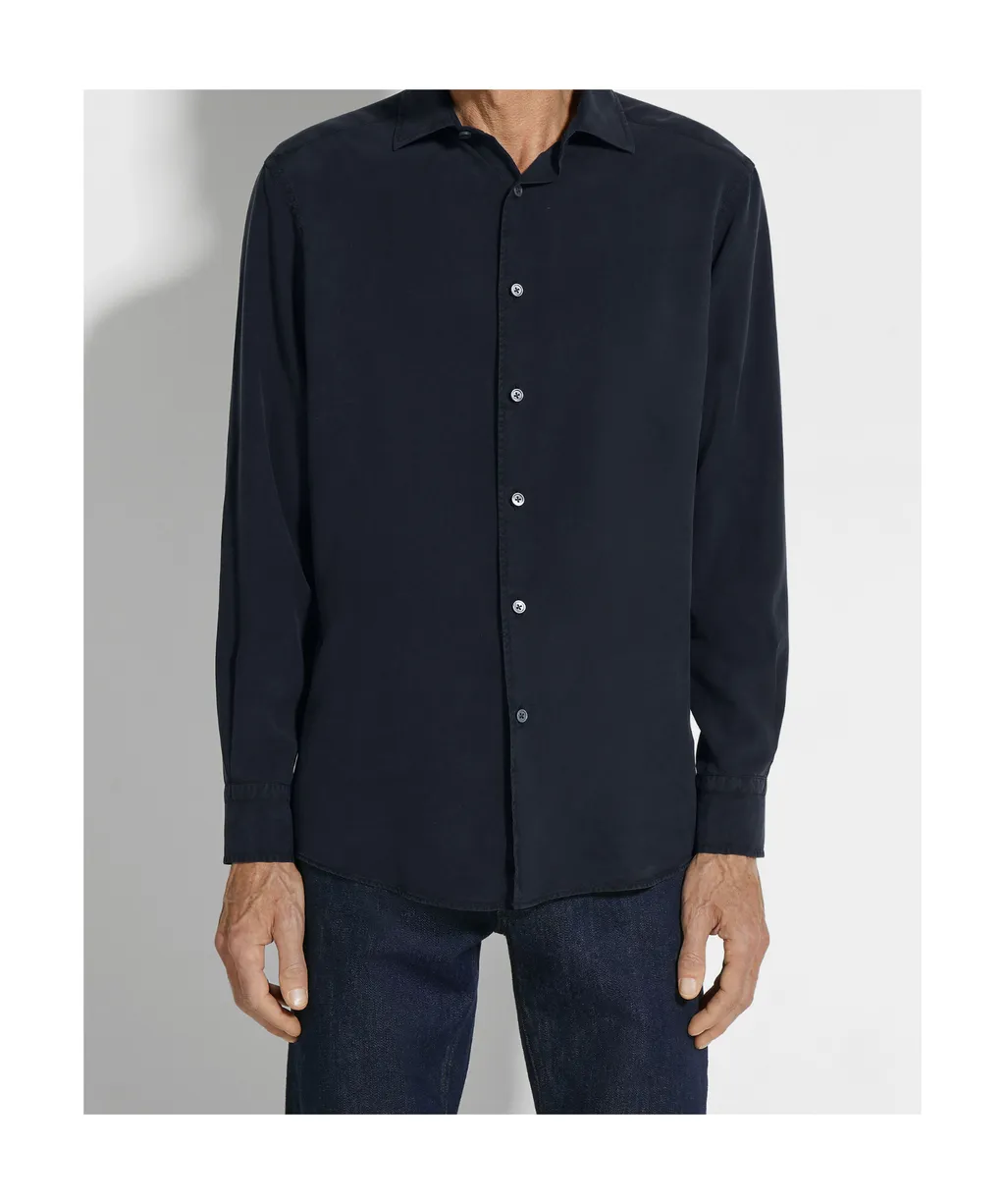Buttoned Long-Sleeved Shirt