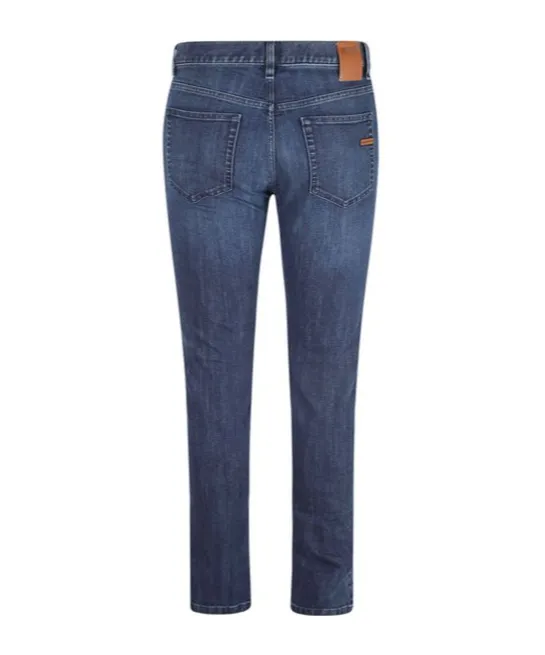 Straight-Leg Slim Cut Jeans