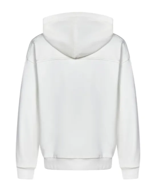 Z Zegna Logo Embroidered Drawstring Hoodie