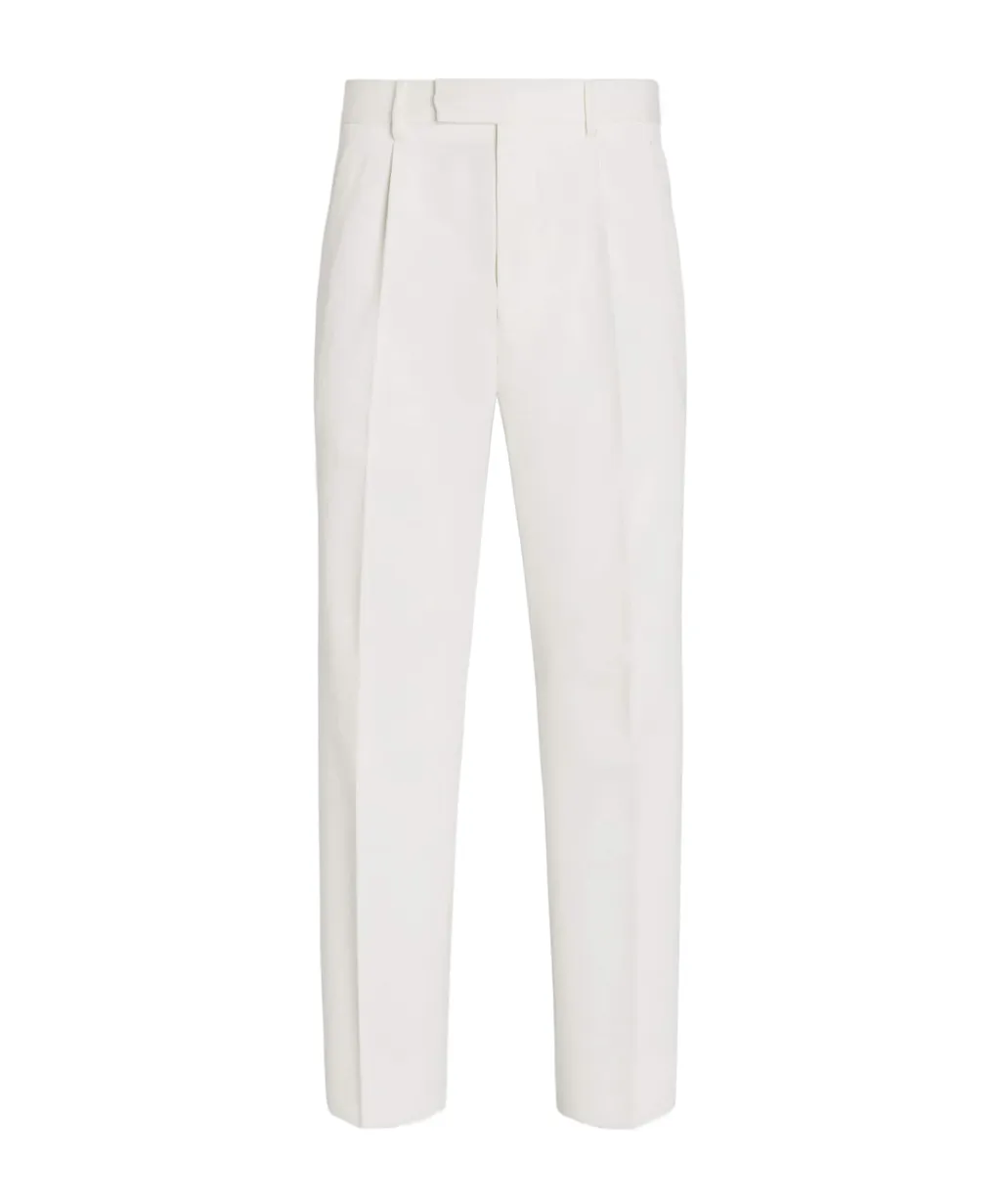 Straight-Leg Tailored Pants