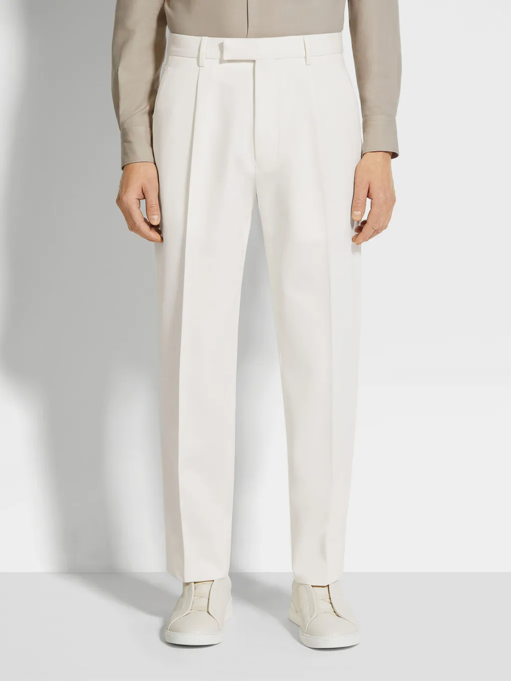 Straight-Leg Tailored Pants