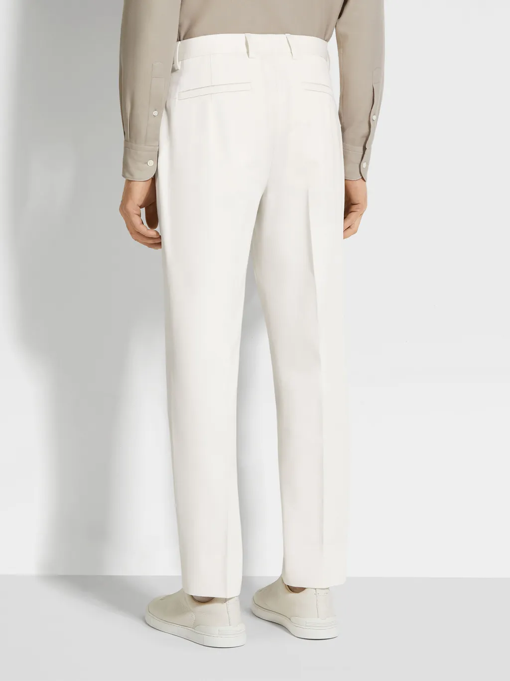 Straight-Leg Tailored Pants