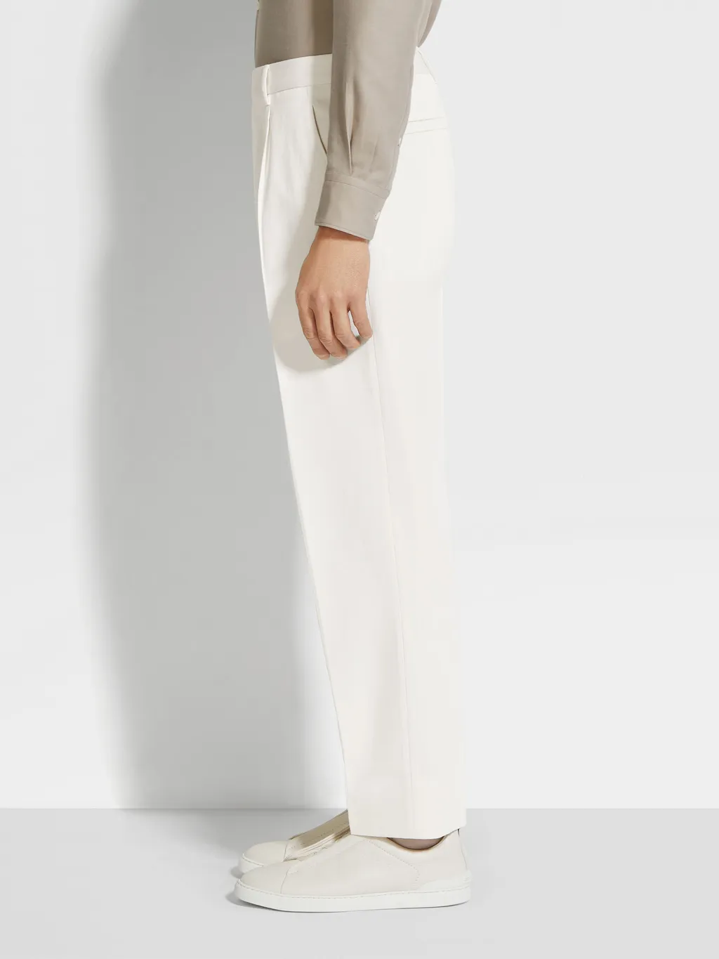 Straight-Leg Tailored Pants