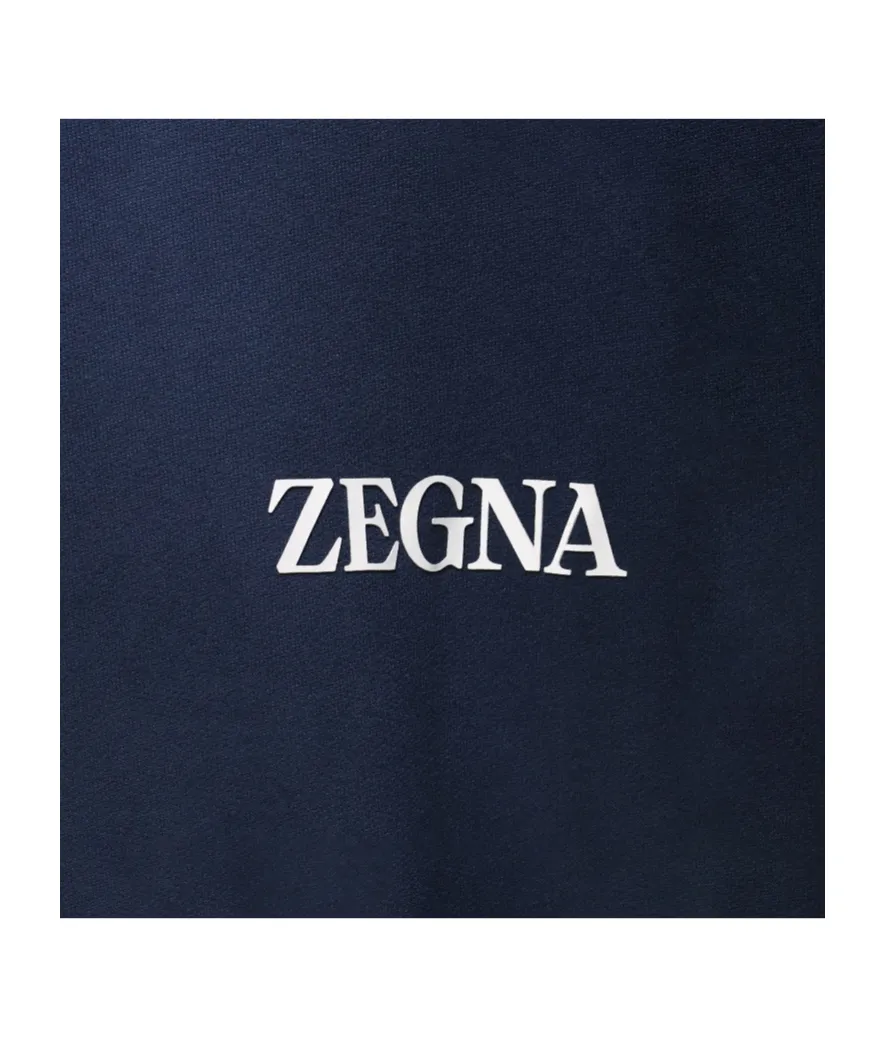 Z Zegna Logo Rubberised Crewneck Sweatshirt
