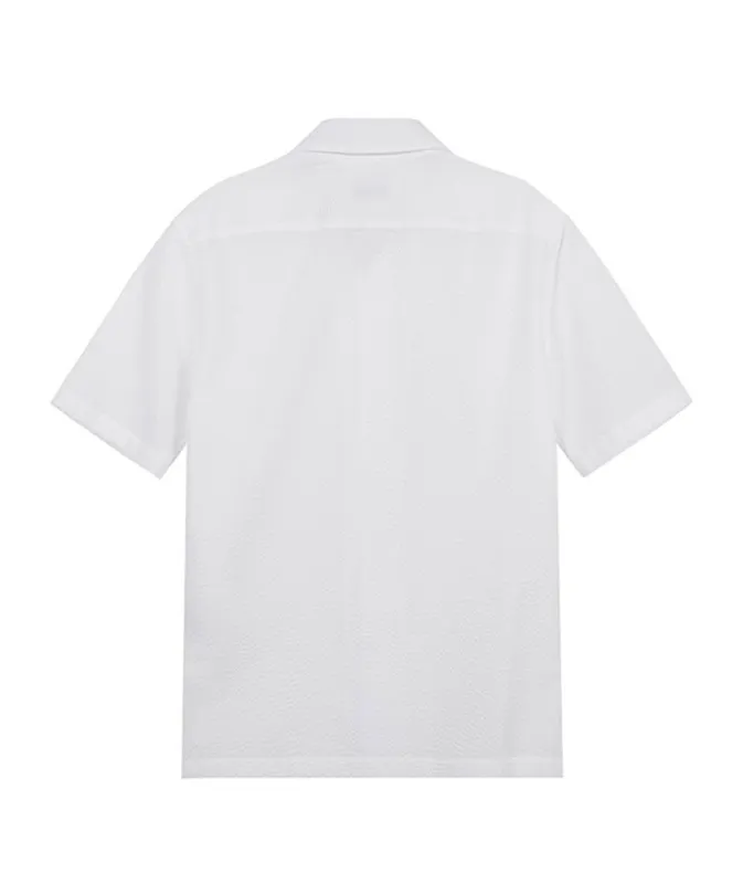 Camp-Collar Seersucker Shirt