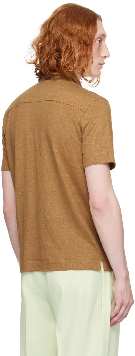 Polo Shirt With Lapel Short Sleeve