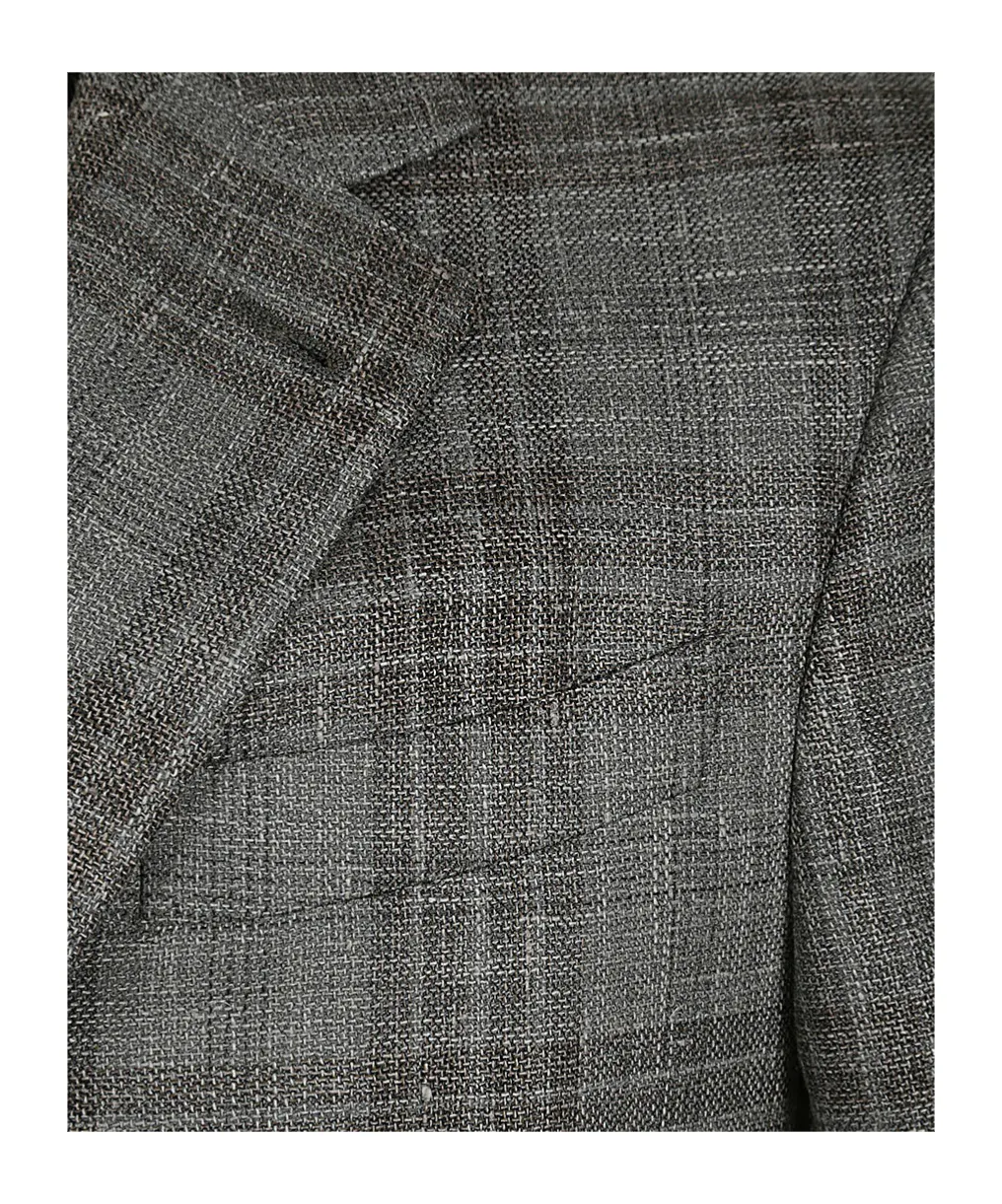 Single Breasted Checked Tailored Blazer
