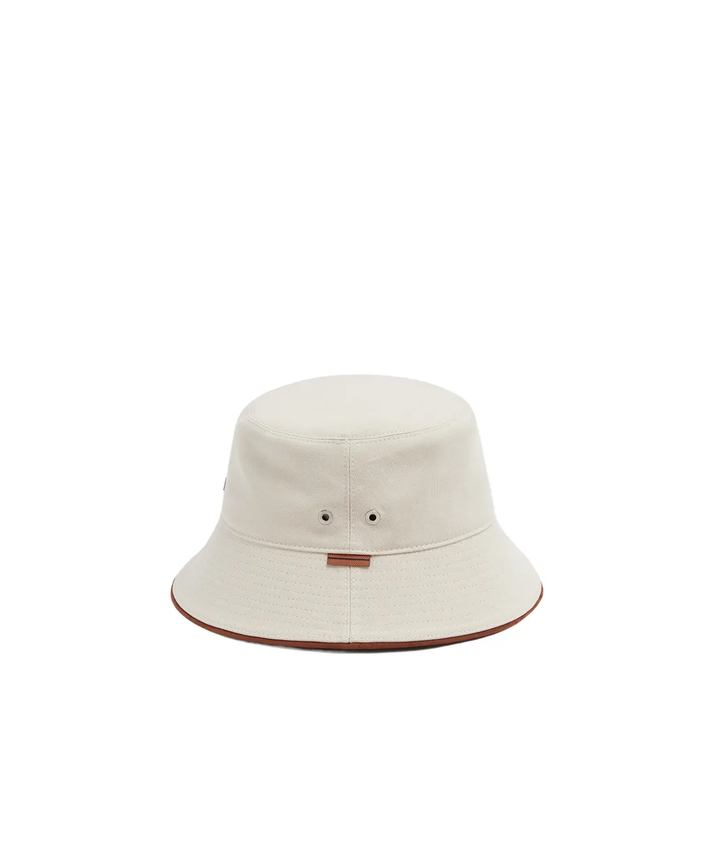 Logo-Plaque Cotton-Blend Bucket Hat