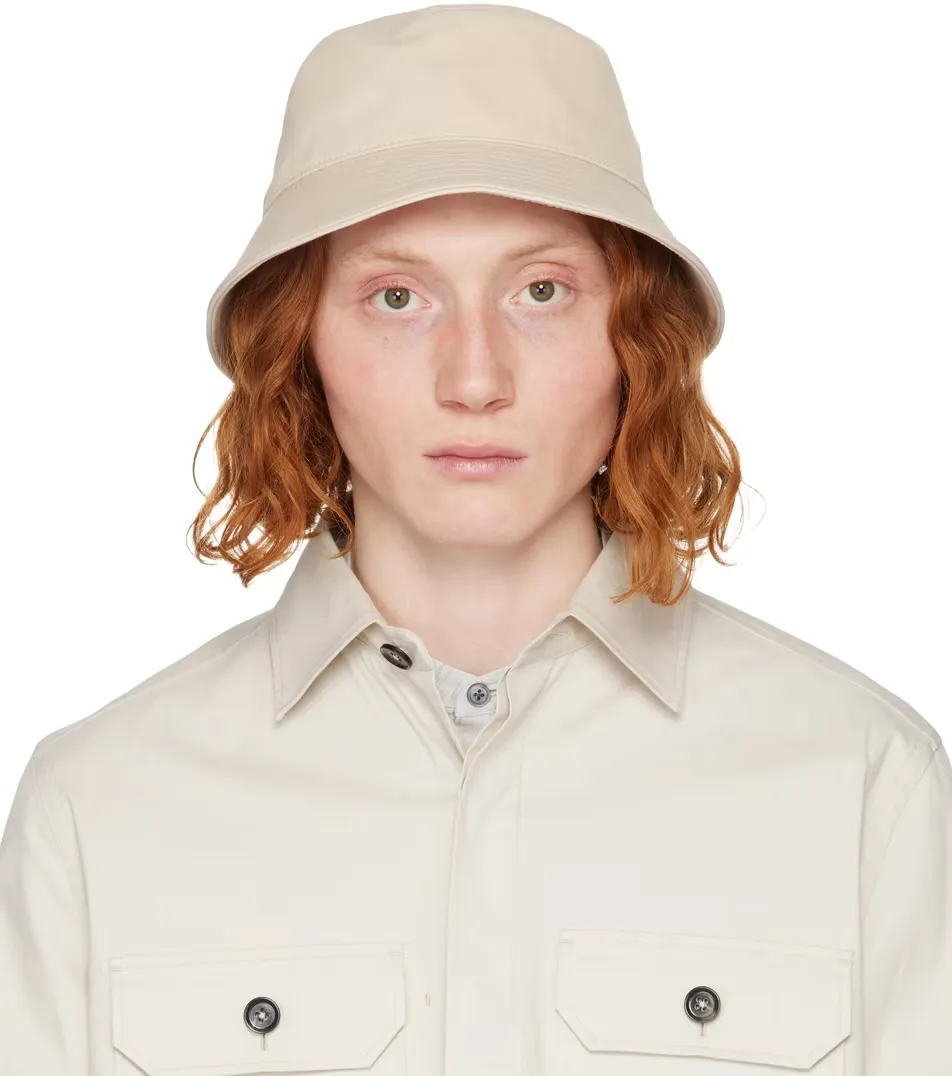 Logo-Plaque Cotton-Blend Bucket Hat