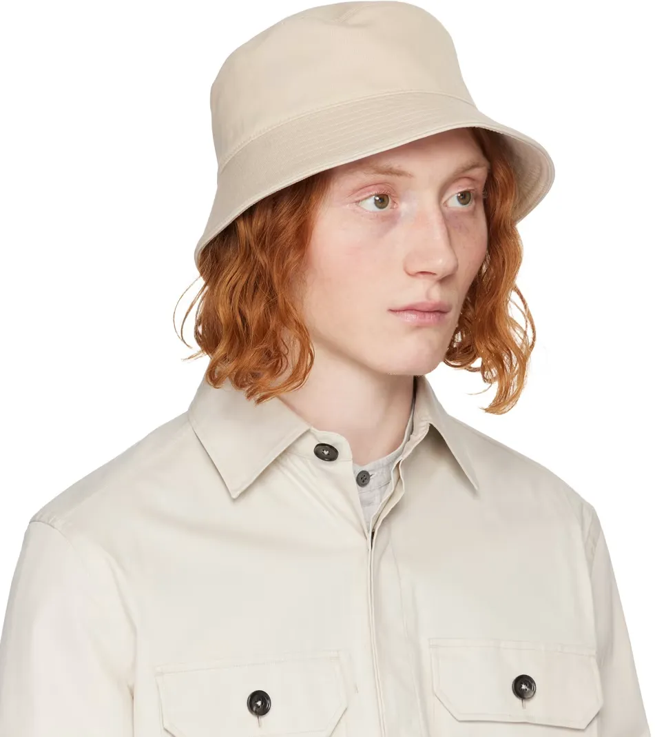 Logo-Plaque Cotton-Blend Bucket Hat