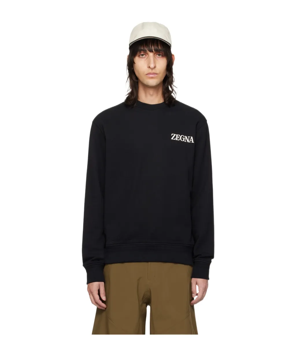 Rubberized-Logo Cotton Sweatshirt