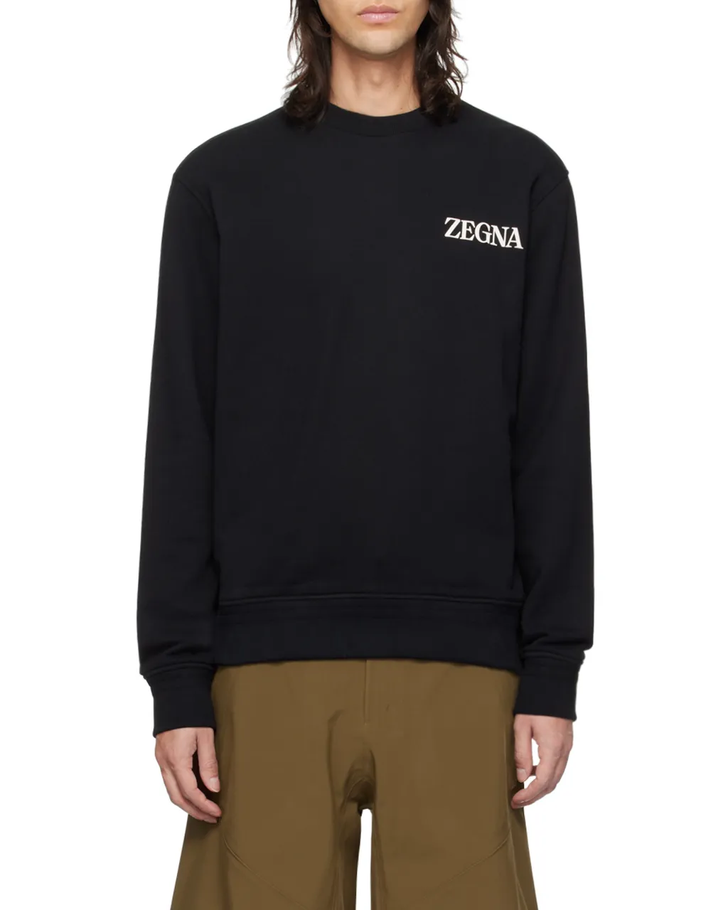 Rubberized-Logo Cotton Sweatshirt