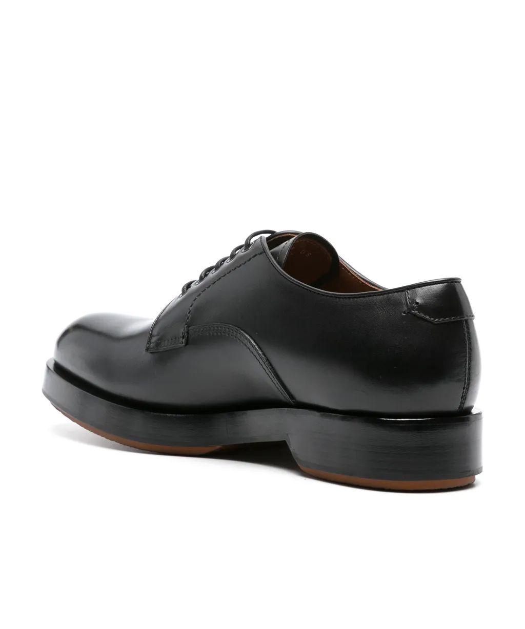 Round-Toe Lace-Up Derby Shoes