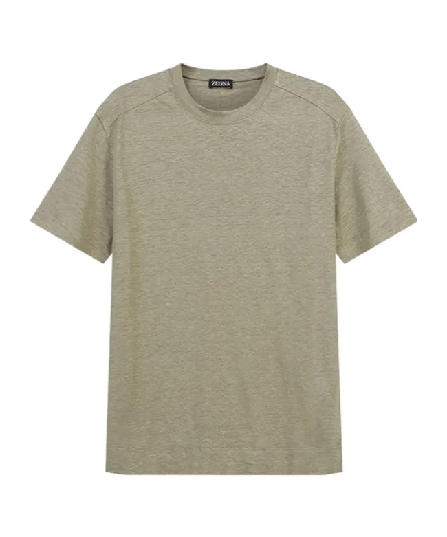 Linen Short-Sleeved T-Shirt