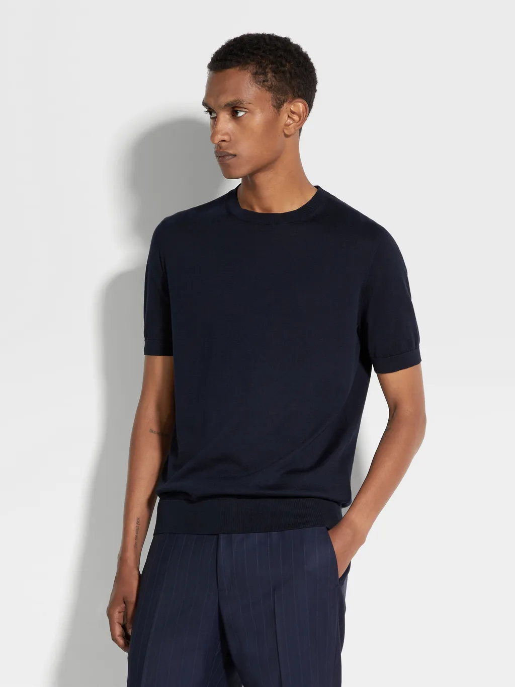 Fine-Knit Cotton T-Shirt