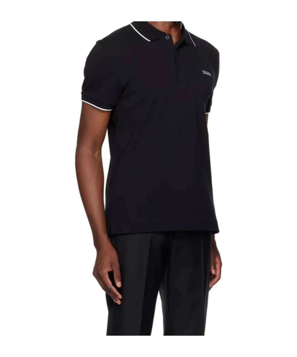 Stretch Cotton Polo Shirt