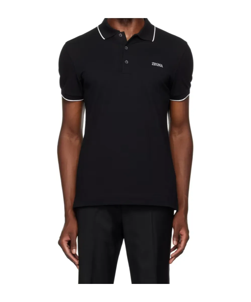 Stretch Cotton Polo Shirt