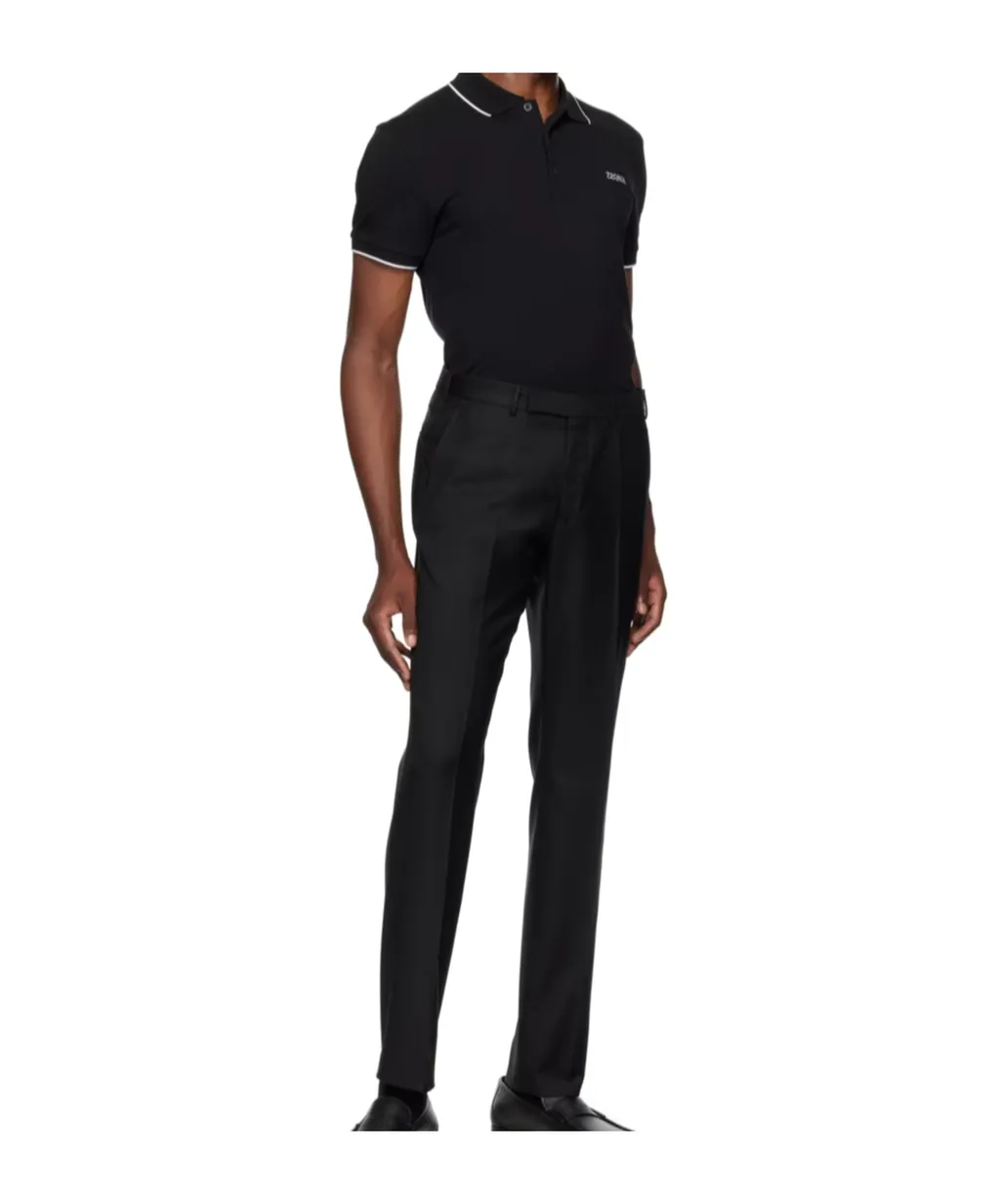 Stretch Cotton Polo Shirt