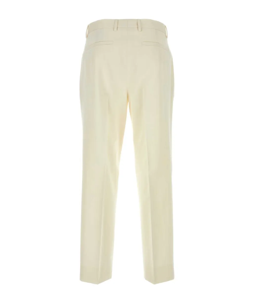 Pleated Welt-Pockets Trousers