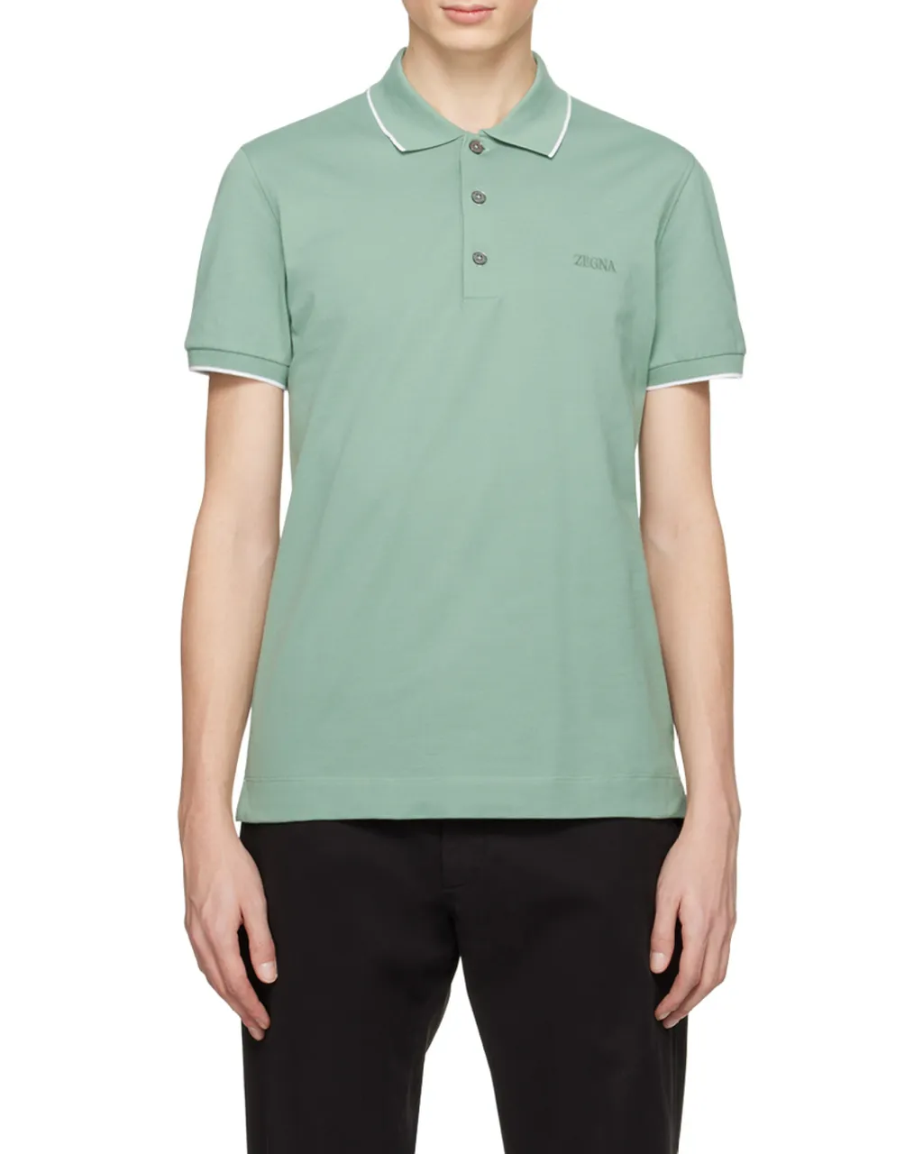 Z Zegna Logo Embroidered Polo Shirt