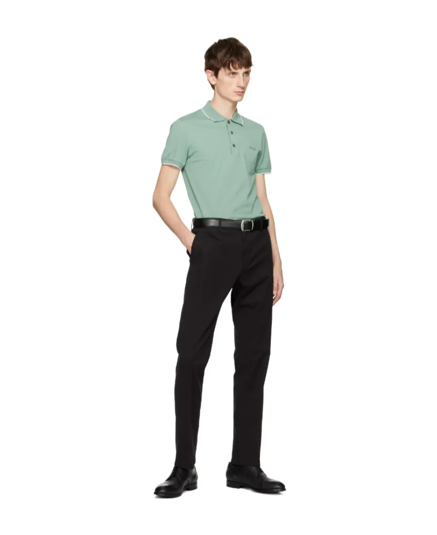 Z Zegna Logo Embroidered Polo Shirt