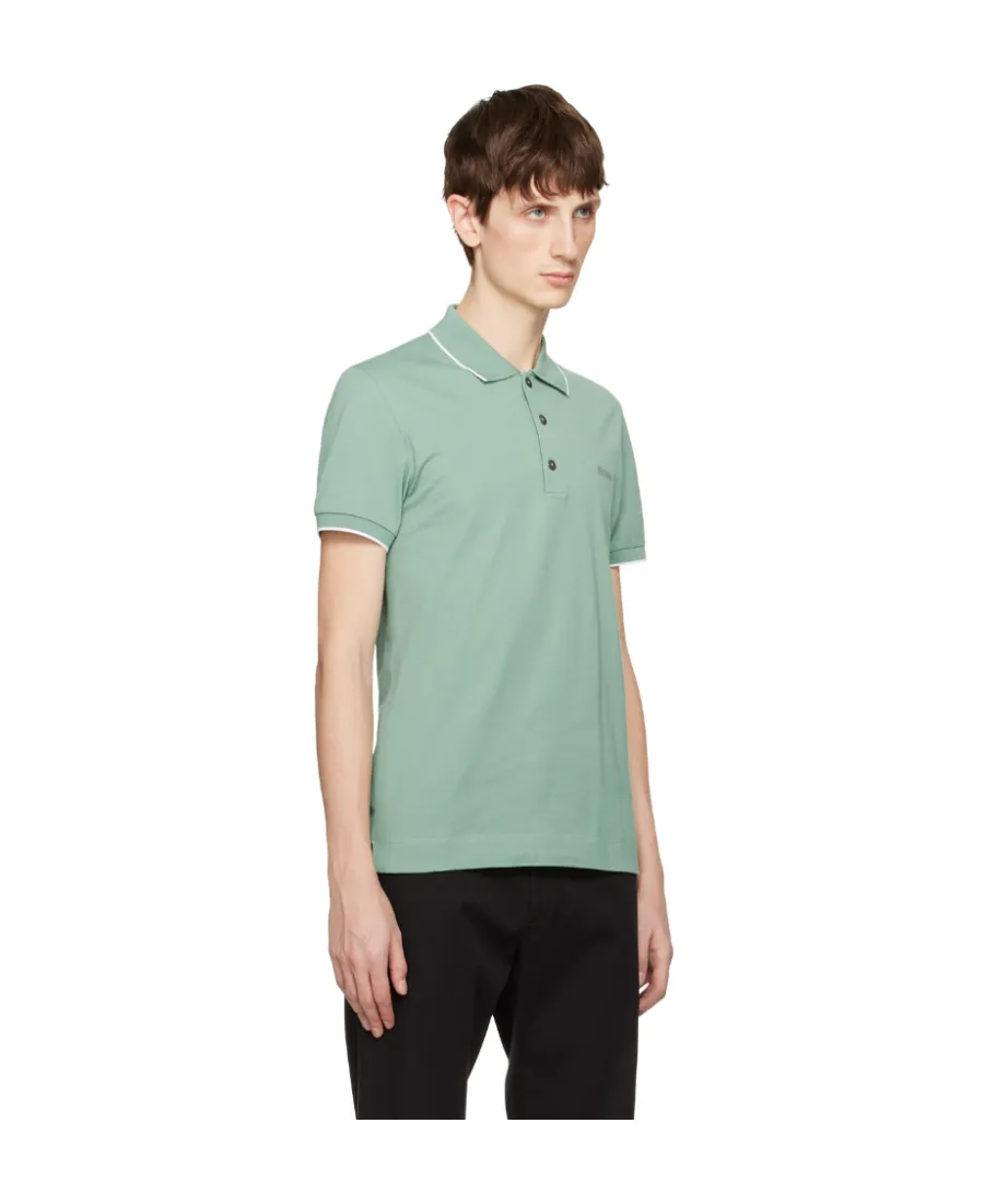 Z Zegna Logo Embroidered Polo Shirt