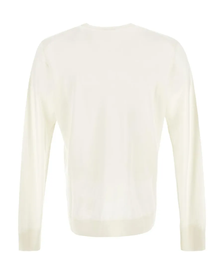 Round-Collar And Long-Sleeved Sweater