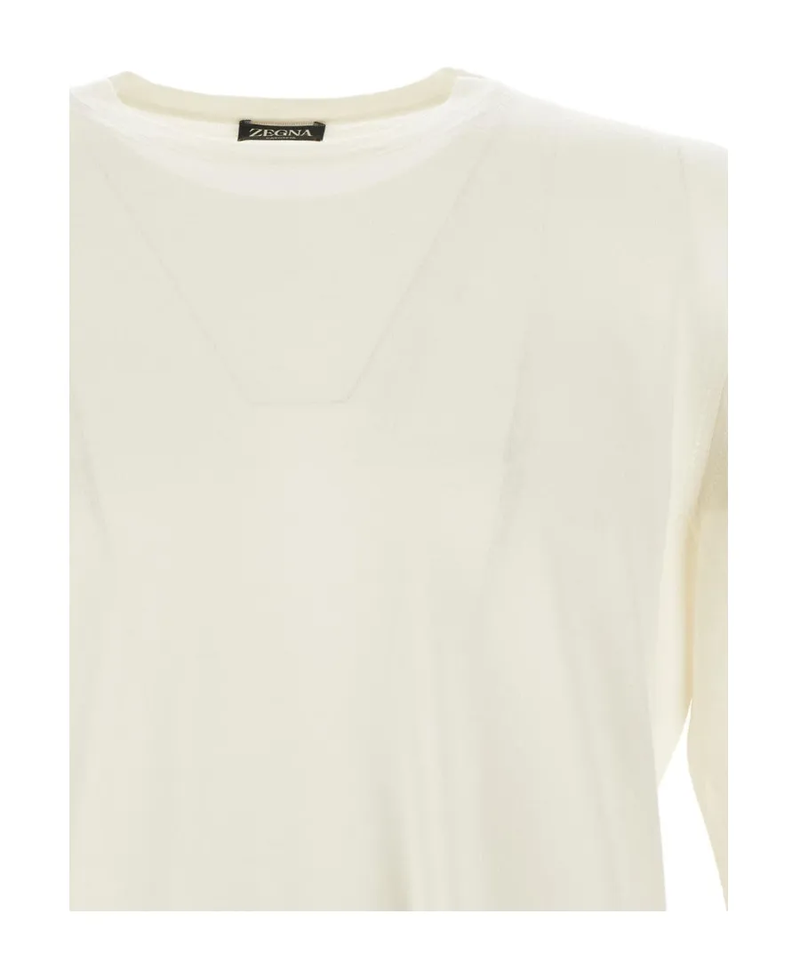 Round-Collar And Long-Sleeved Sweater
