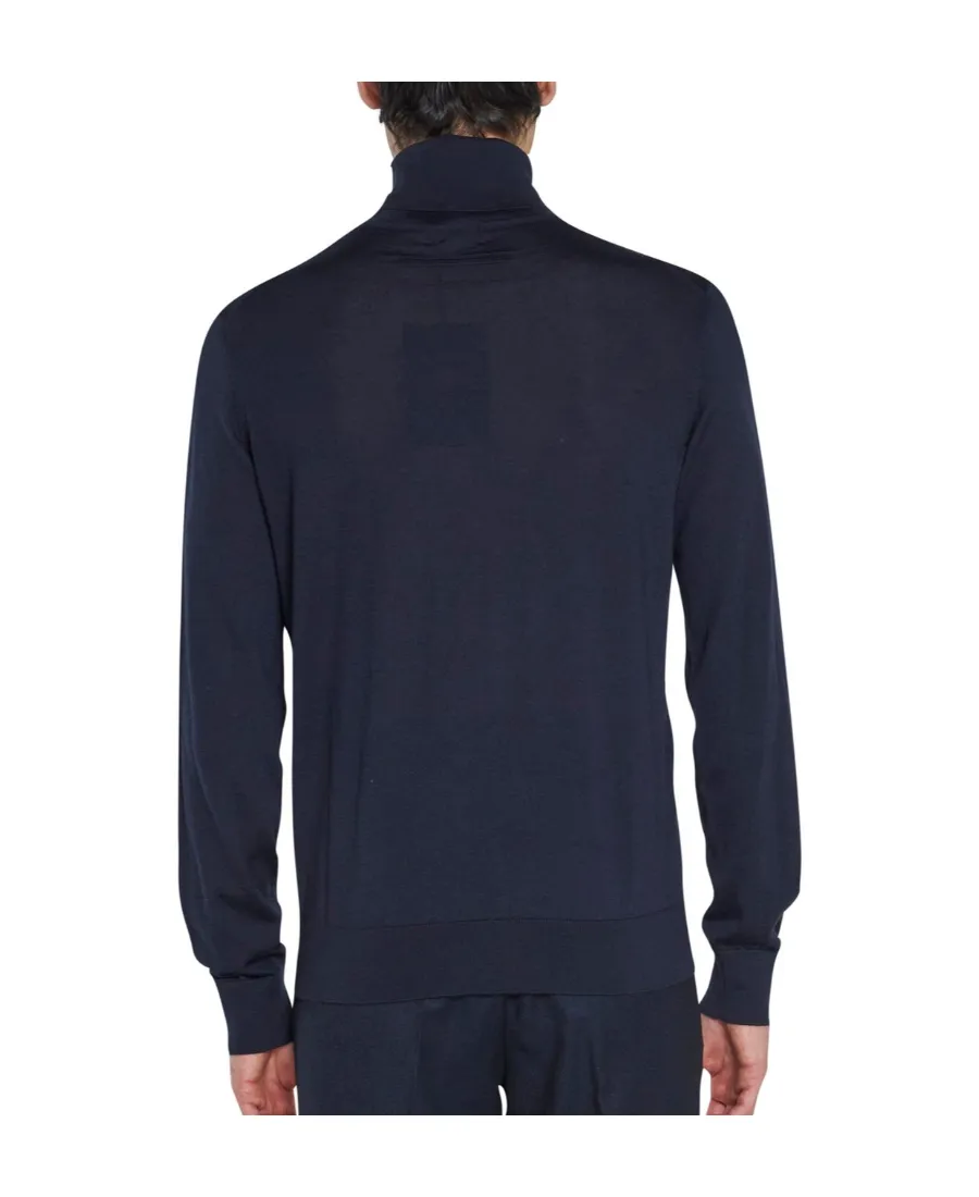 High-Neck Long-Sleeved Sweater