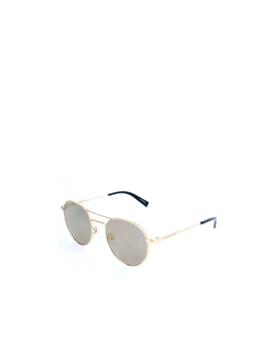 Sunglasses With Thin Mirror Legs And Round Frame