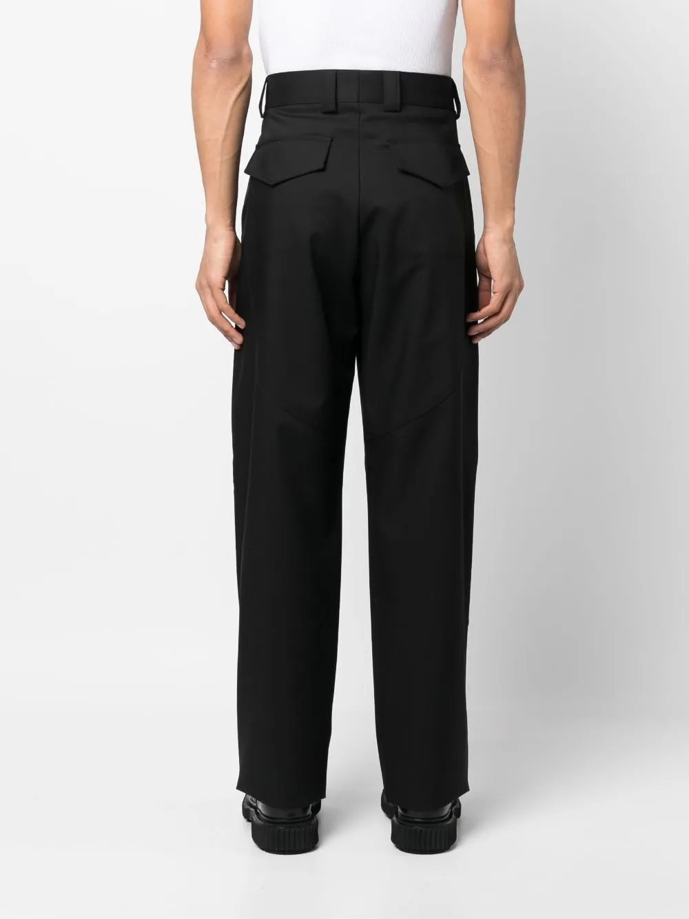 High-Waist Wide-Leg Trousers