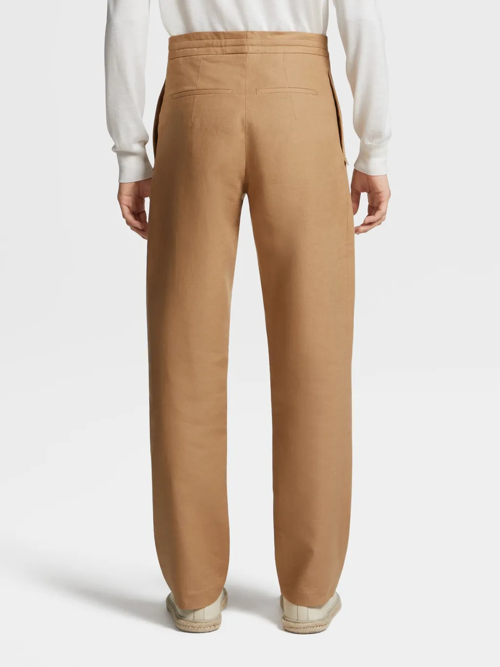 Straight-Leg Linen Trousers