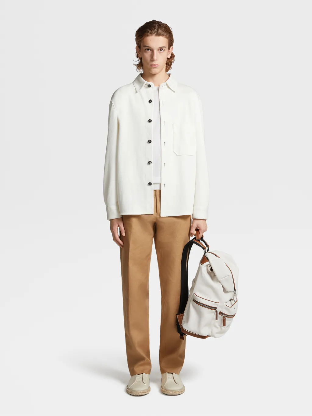 Straight-Leg Linen Trousers