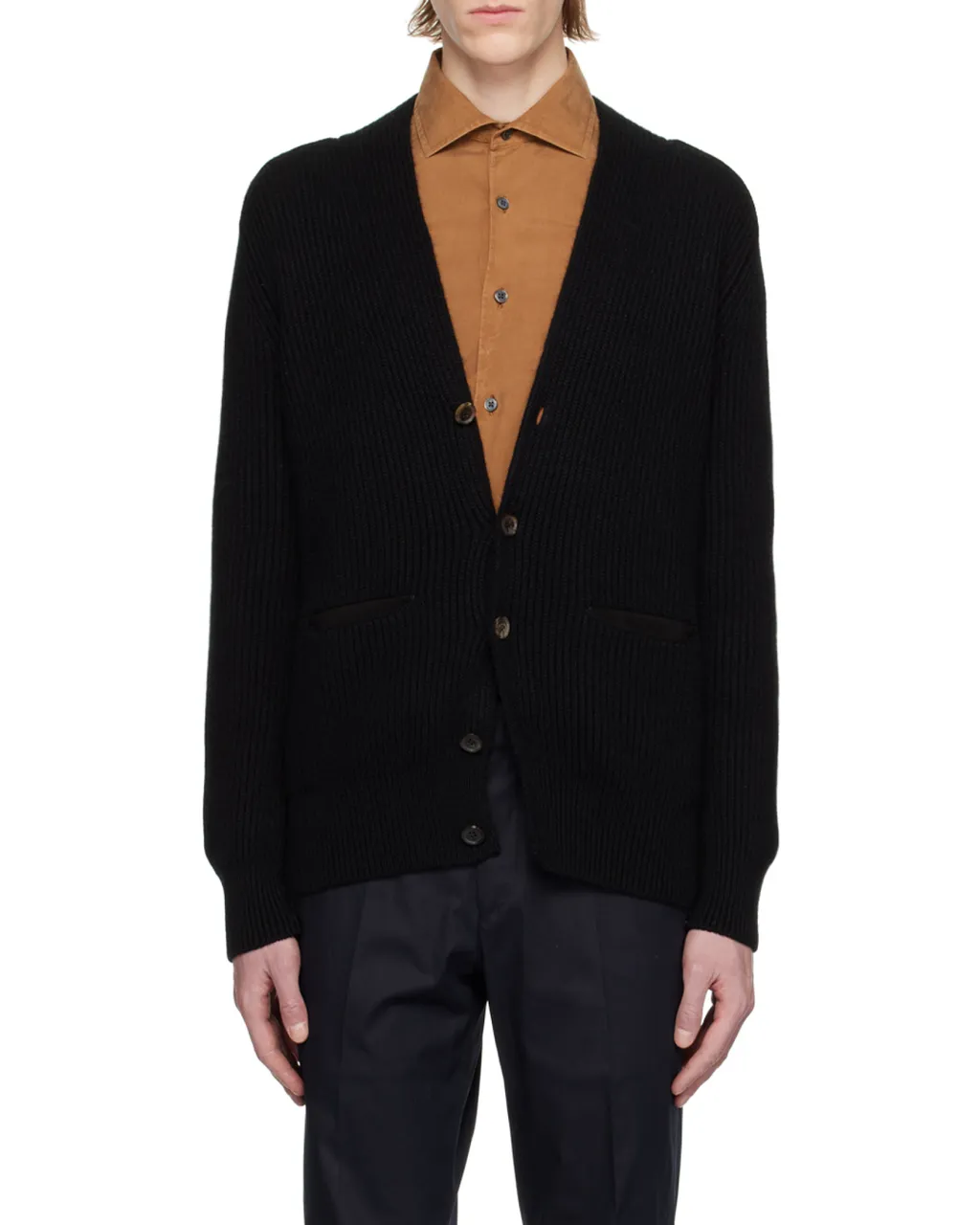 Chunky Ribbed-Knit Cardigan
