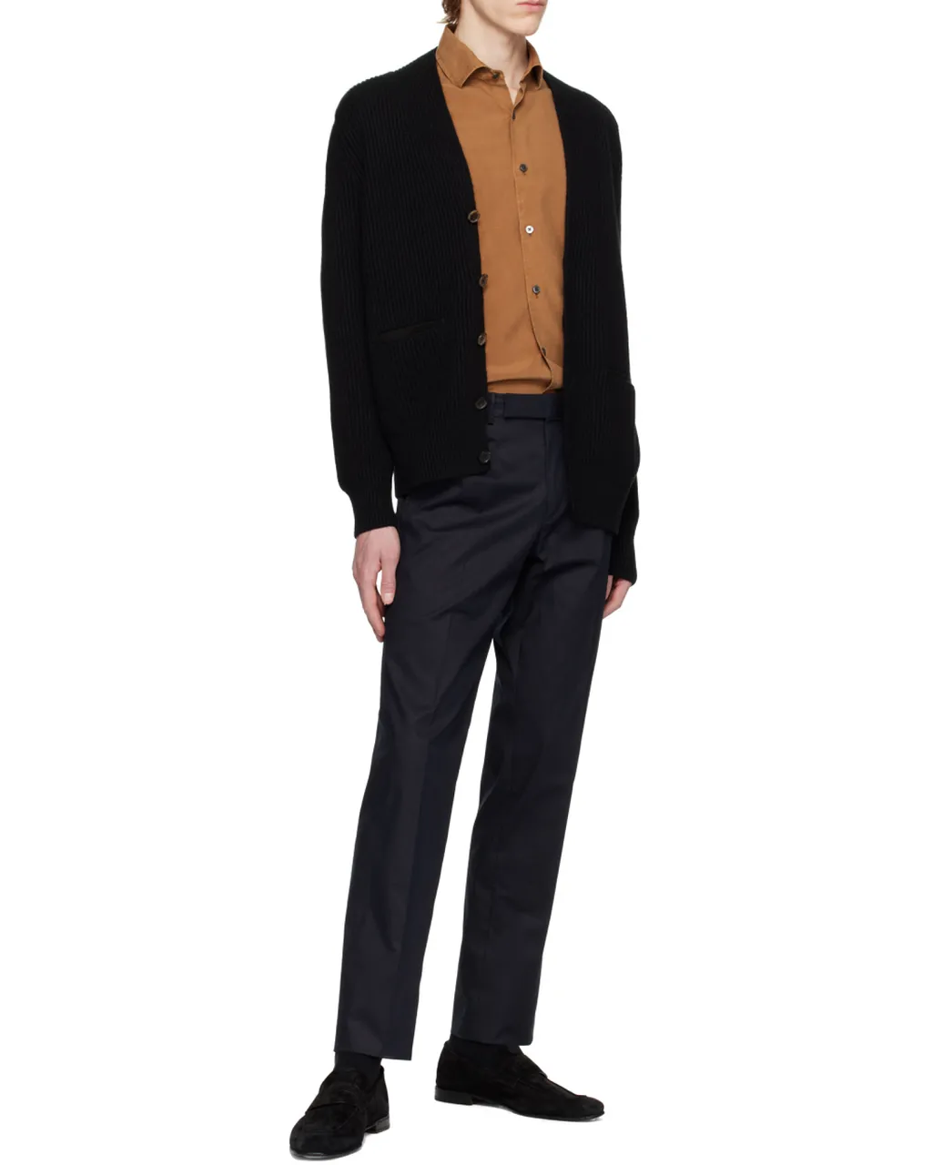 Chunky Ribbed-Knit Cardigan