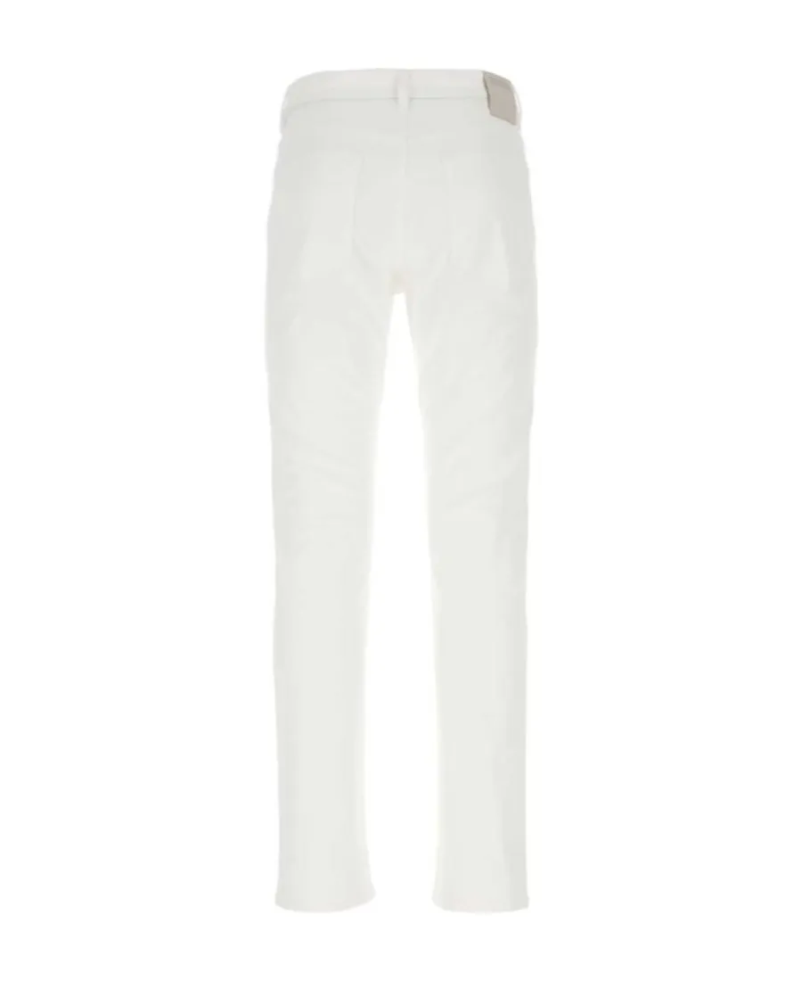 Logo Patch Slim-Cut Jeans