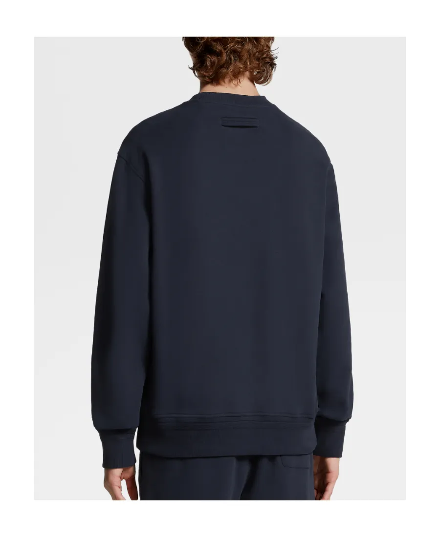 Raised-Logo Crew-Neck Sweatshirt