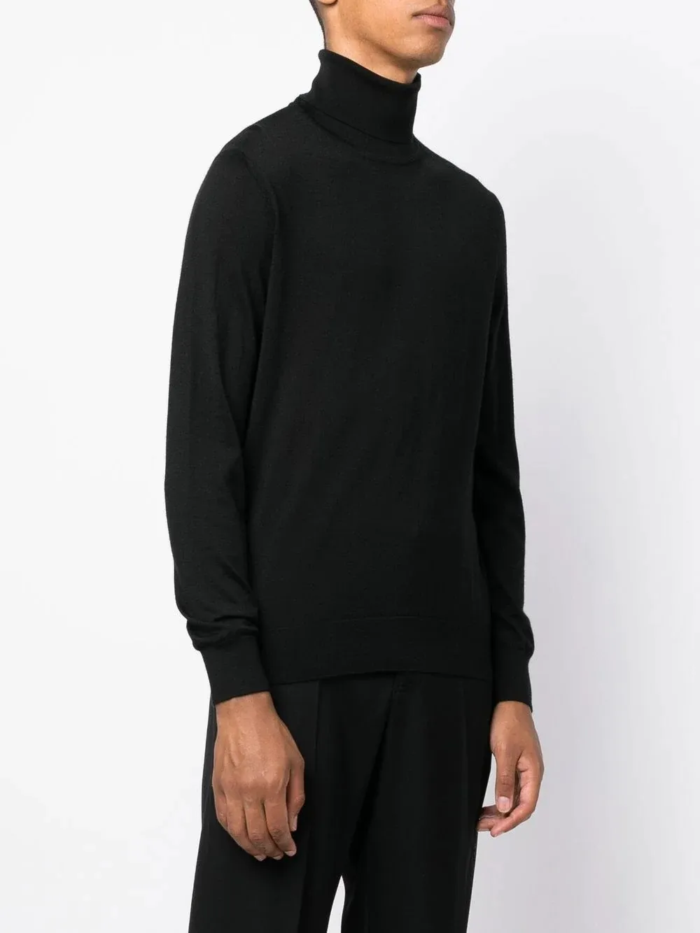 Long Sleeved Turtleneck Knitted Jumper